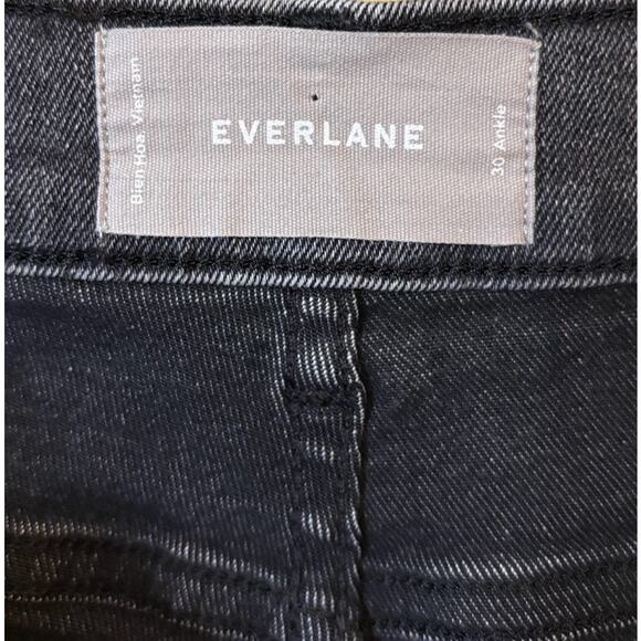 Everlane Women's Gray Black Ankle High Rise Jeans Size 30 - Picture 4 of 7